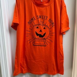 Source Unknown Orange Halloween Tee